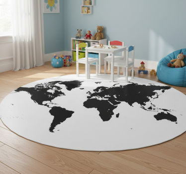 Vinyl teppich weltkarte vinilo dekorativer weltkarte - TenStickers