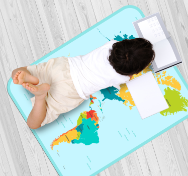 Vinylteppich Kinder Amerika in der mitte - TenStickers