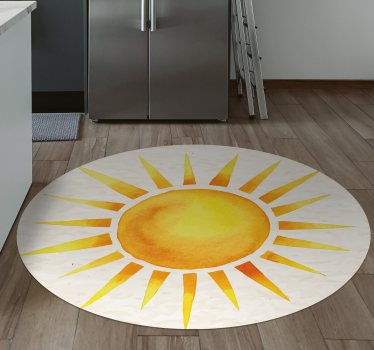 Vinylteppich skandinavisch Küche nordische heiße sonne - TenStickers
