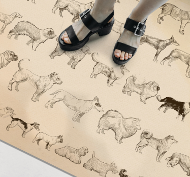 Vinylteppich Tier Hundegrößen - TenStickers