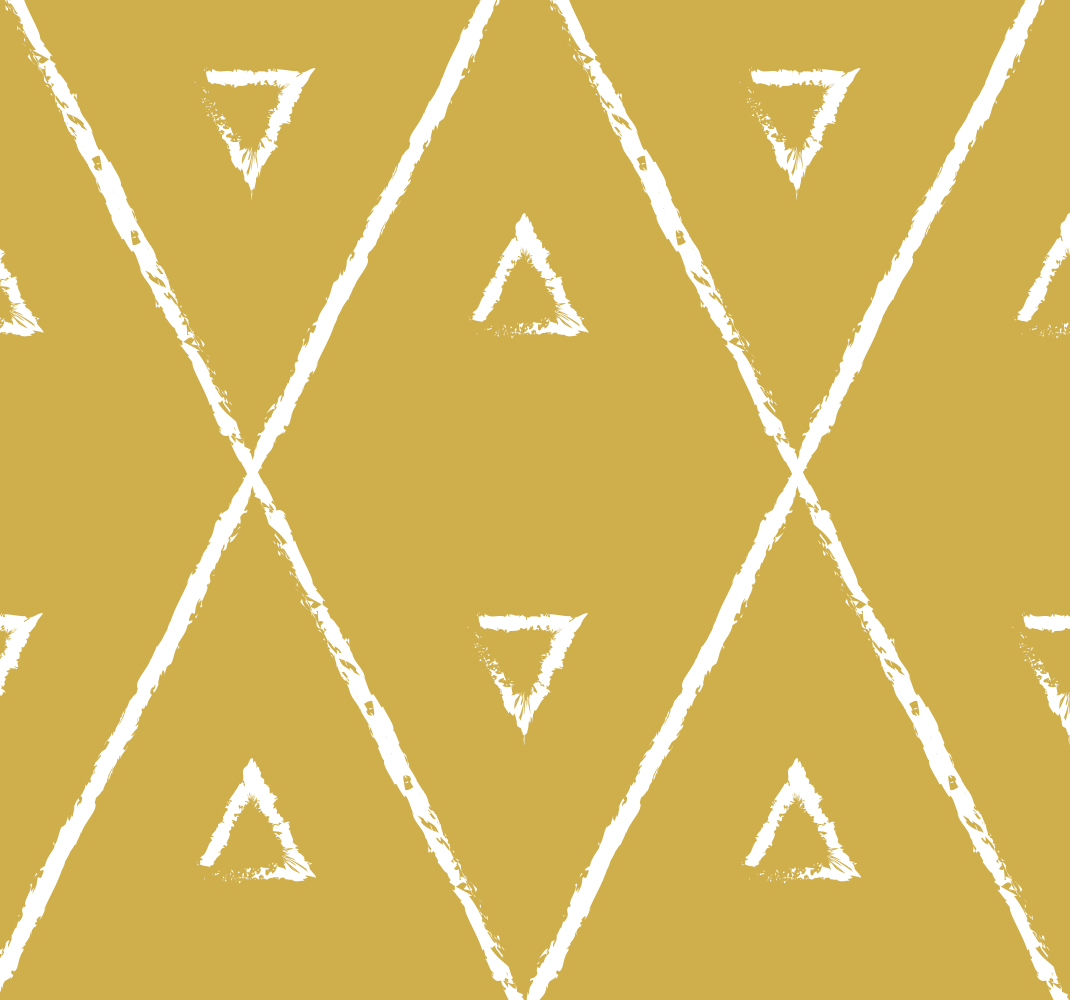 Vinyl Teppich gelb geometrisches rautenmuster - TenStickers