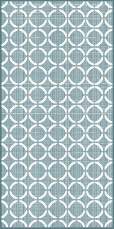 Vinyl Teppich Küche alten stil grün - TenStickers