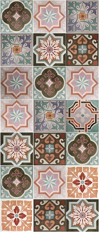 Vinyl Teppich Küche sizilianische piaster - TenStickers