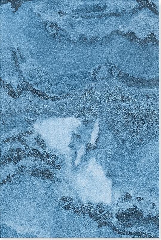 Vinyl Teppich Marmor tiefblaue textur - TenStickers