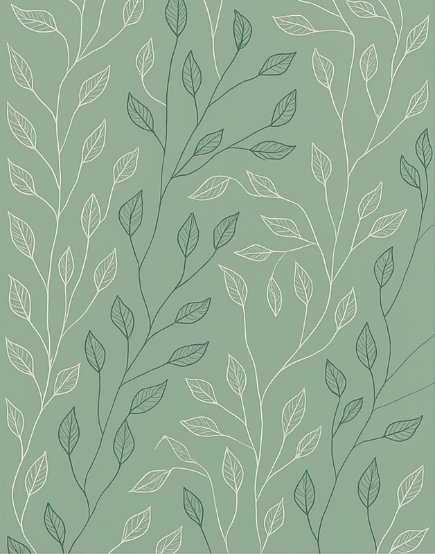 Vinyl Teppich Esszimmer saubere botanische Überlagerung - TenStickers