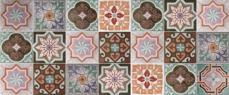 Vinylteppich Mosaik sizilianische piaster - TenStickers