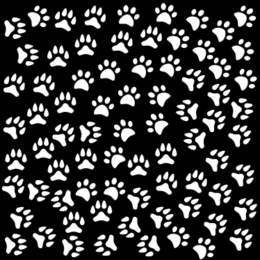 Vinyl teppich tiere in weiß mit tiermotiven - TenStickers