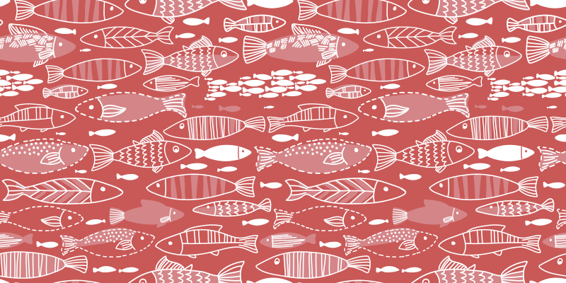 Vinyl teppich tiere viele fische unter dem meer - TenStickers