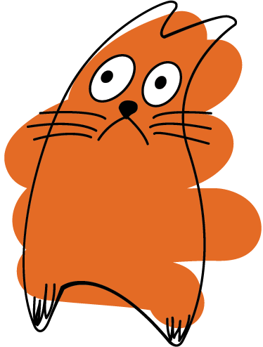 Vinyl teppich tiere orange originale silhouette - TenStickers