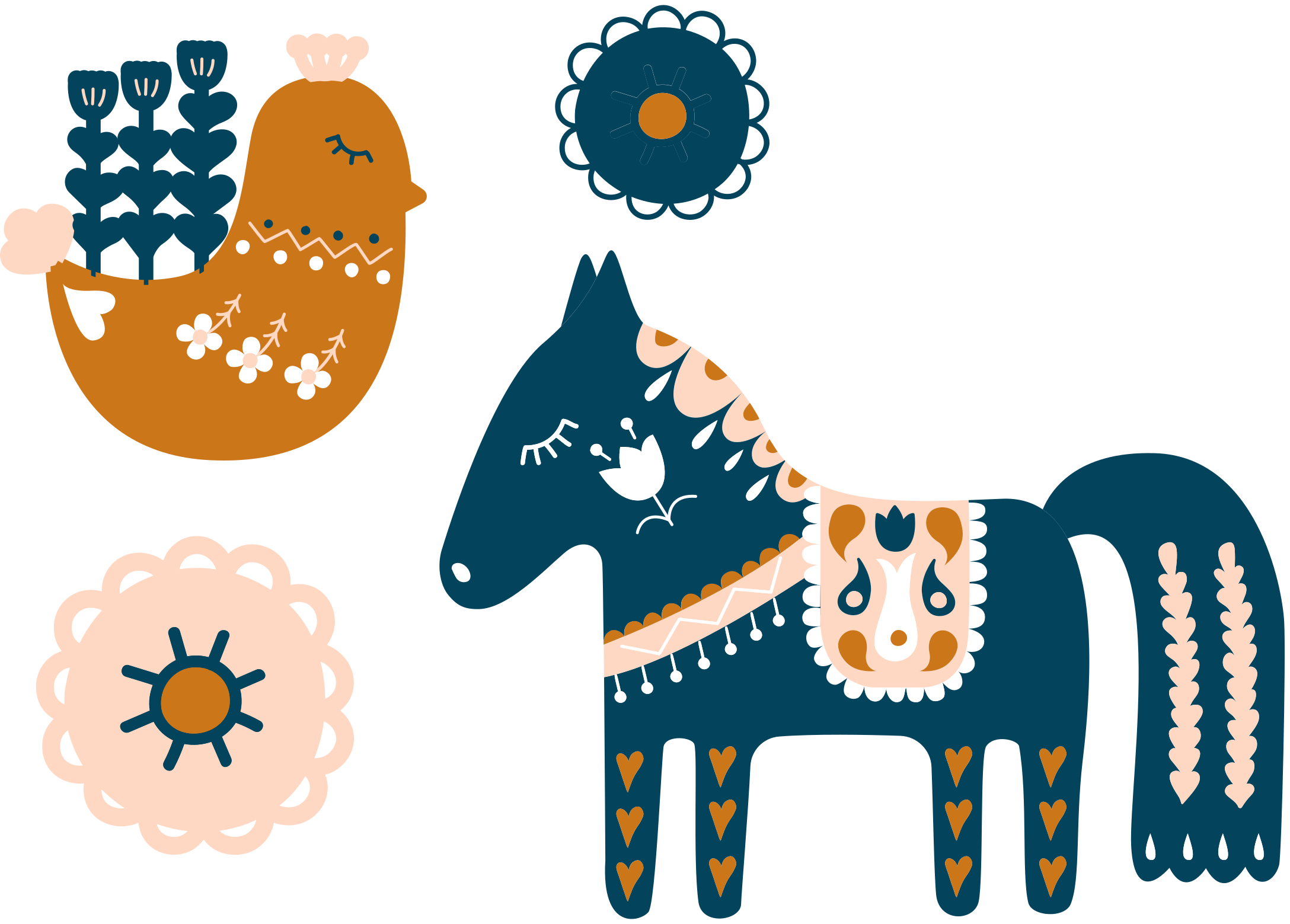 Vinyl teppich tiere bunte volkstiere - TenStickers