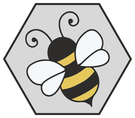 Vinyl teppich tiere im bienen-sechseck-design - TenStickers