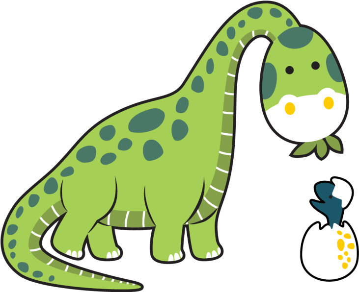 Vinyl teppich tiere süßes dinosaurierküken - TenStickers