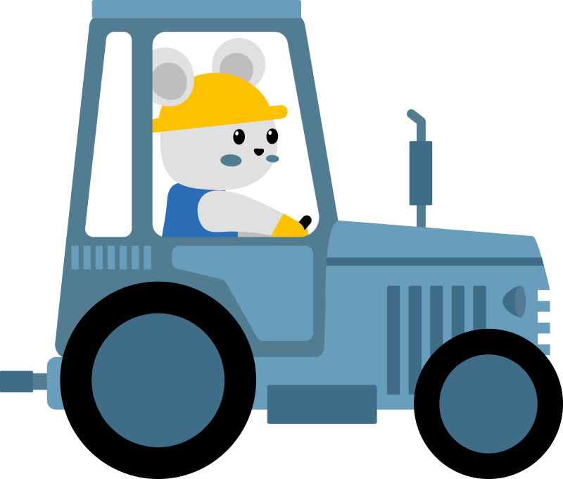 Vinyl teppich tiere süßer bärenbauer - TenStickers