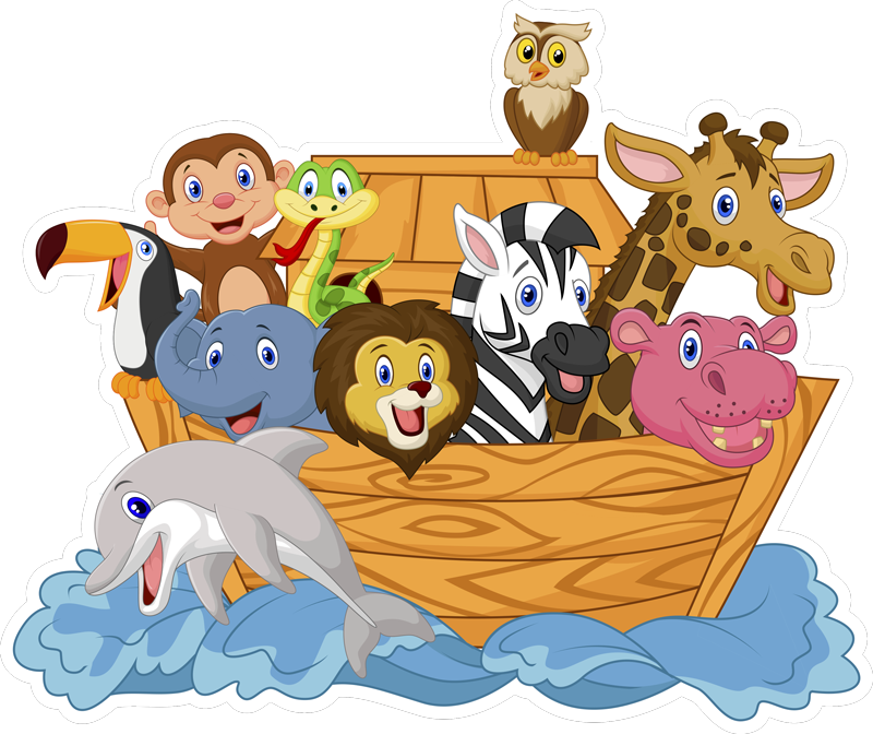 Vinyl teppich tiere cpprivalia kinder noahs arche - TenStickers