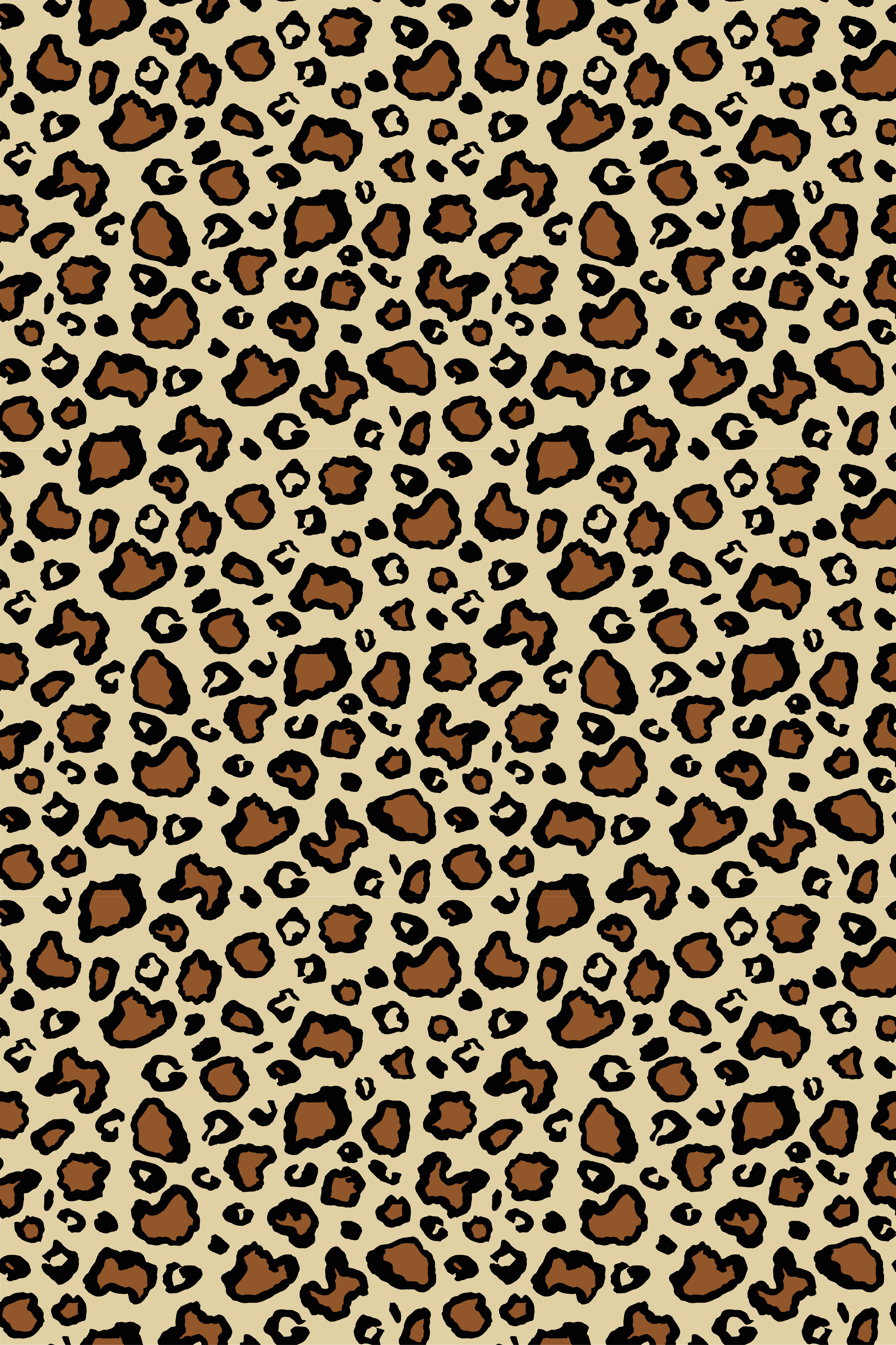 Vinyl teppich tiere im klassischen leopardenmuster - TenStickers