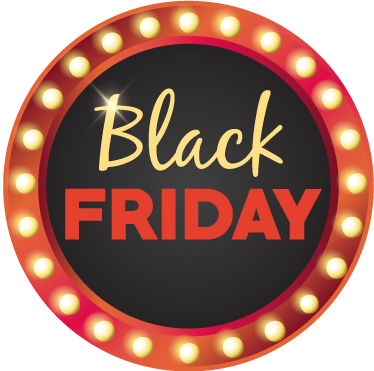 Vinyl teppich black friday rote runde aktion - TenStickers