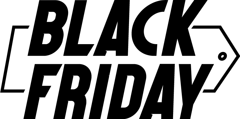 Vinyl teppich black friday moderner geschwungener schrift - TenStickers