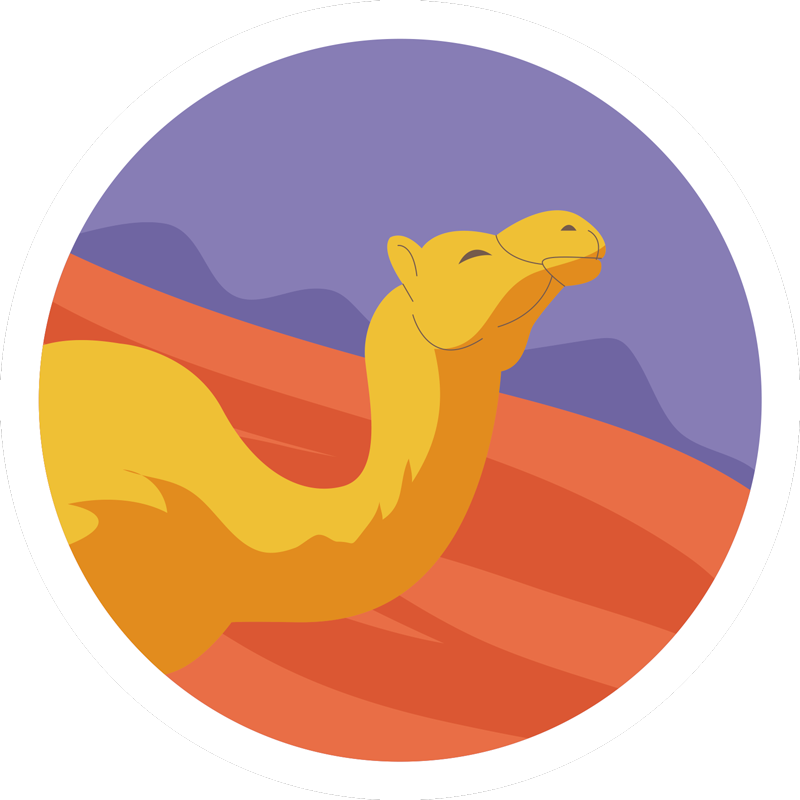 Vinyl teppich tiere wüstentiere - TenStickers