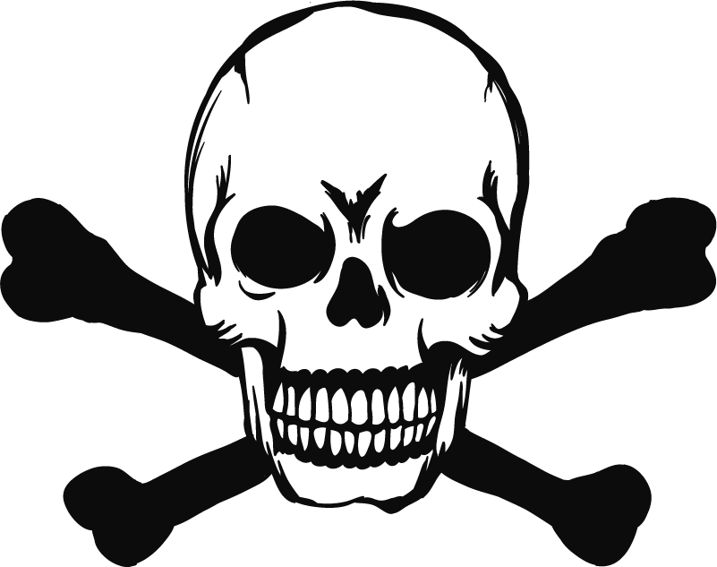 Vinyl teppich halloween autoschädel - TenStickers