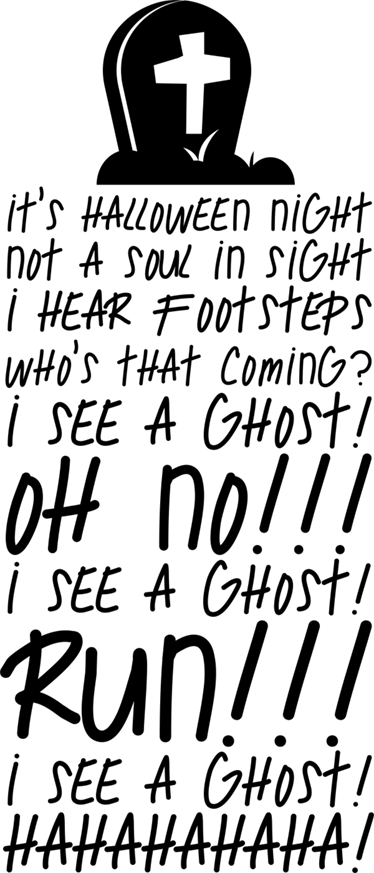 Vinyl teppich halloween beliebter song - TenStickers