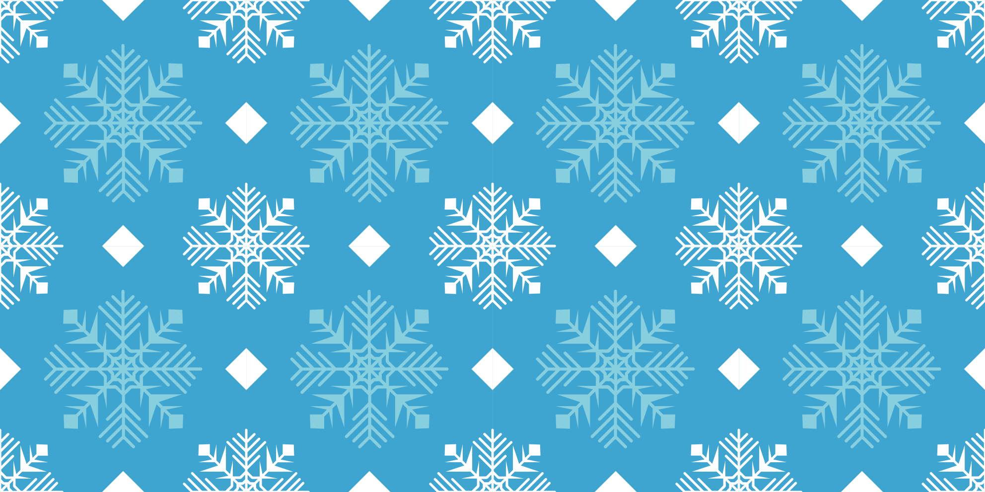 Vinyl teppich weihnachten schneeflocken in blautönen - TenStickers