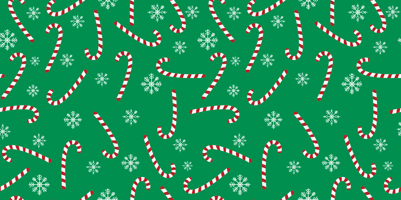 Vinyl teppich weihnachten zuckerstangenmuster - TenStickers