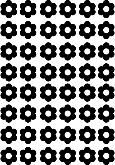 Vinyl teppich blumen und florale stickerfolie - TenStickers