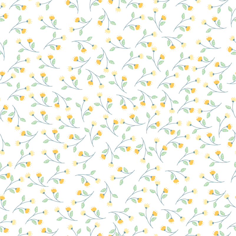 Vinyl teppich blumen im frühlingsstil - TenStickers