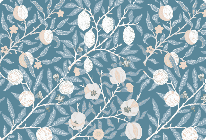 Vinyl teppich blumen im eleganten vintage-muster - TenStickers