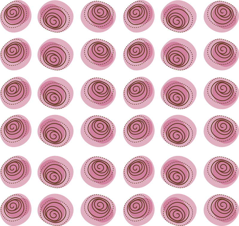 Vinyl teppich blumen pinkes blumenornament - TenStickers