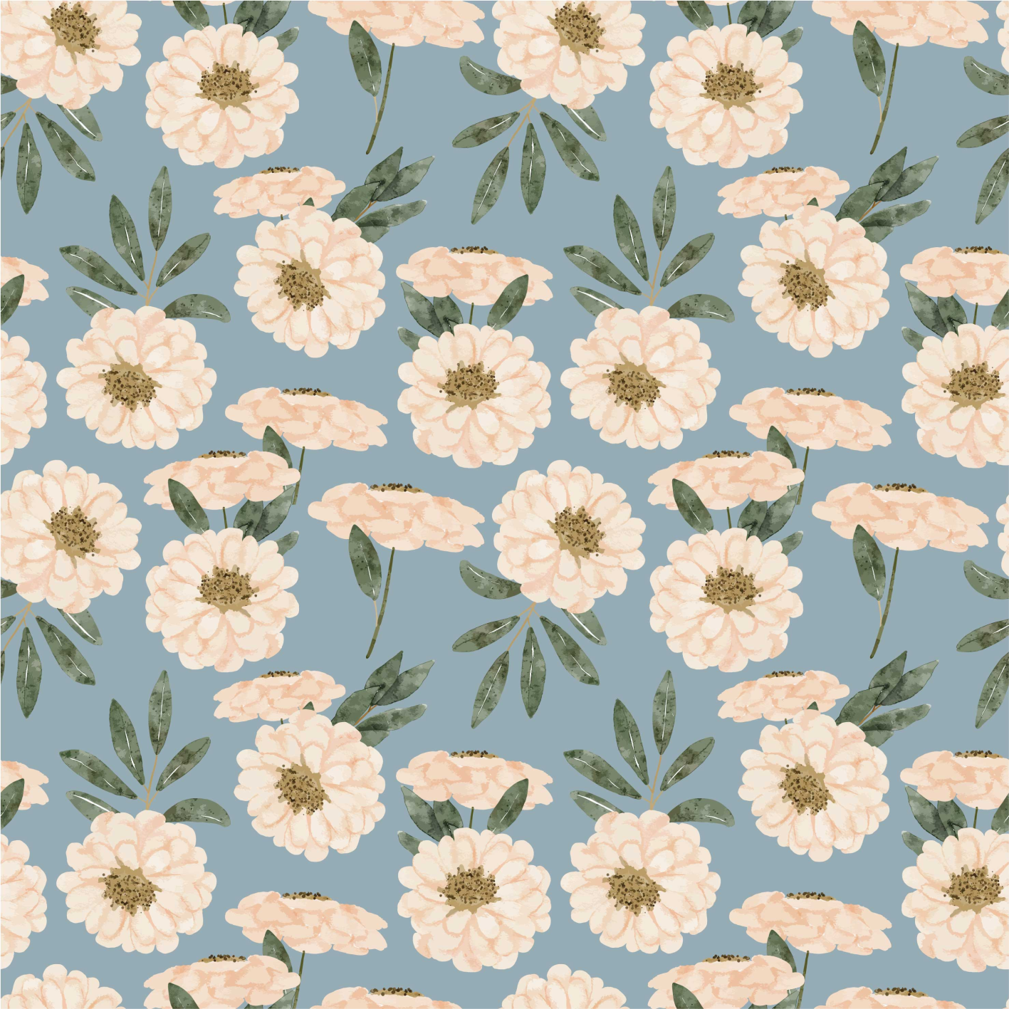Vinyl teppich blumen in exotischer farbe - TenStickers