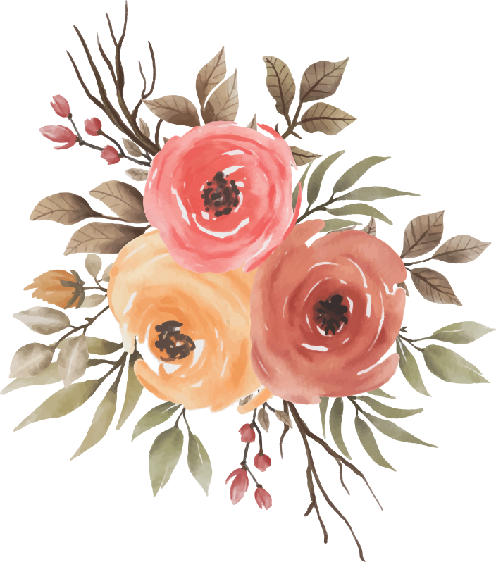 Vinyl teppich blumen wundervolle blumenkomposition - TenStickers