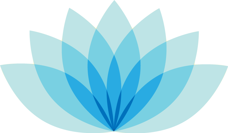 Vinyl teppich blumen einfarbige lotusblume - TenStickers