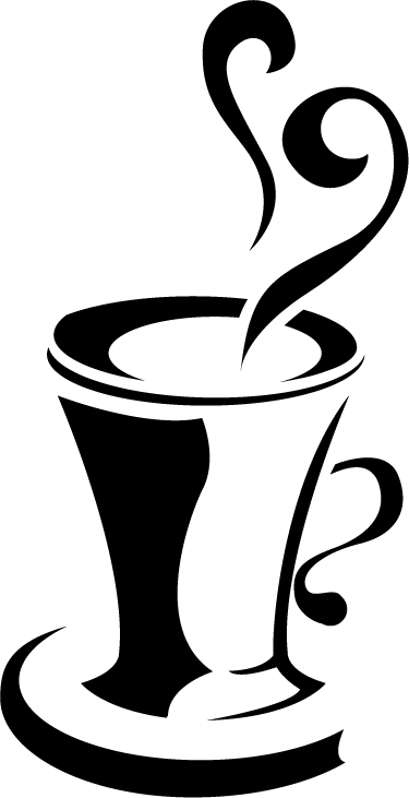Vinyl teppich küche kaffee mit herz - TenStickers