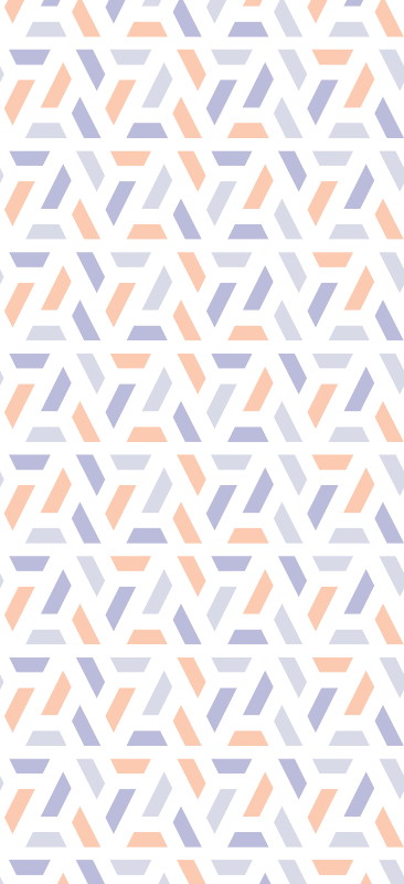 Vinyl teppich küche mit geometrischen linien im nordic stil - TenStickers