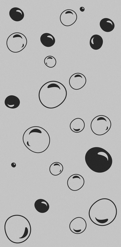 Vinyl teppich bad bubbles dusche - TenStickers