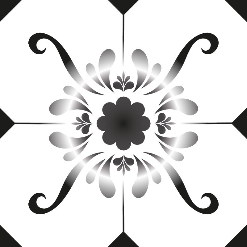 Vinyl teppich bad im fliesenmuster - TenStickers