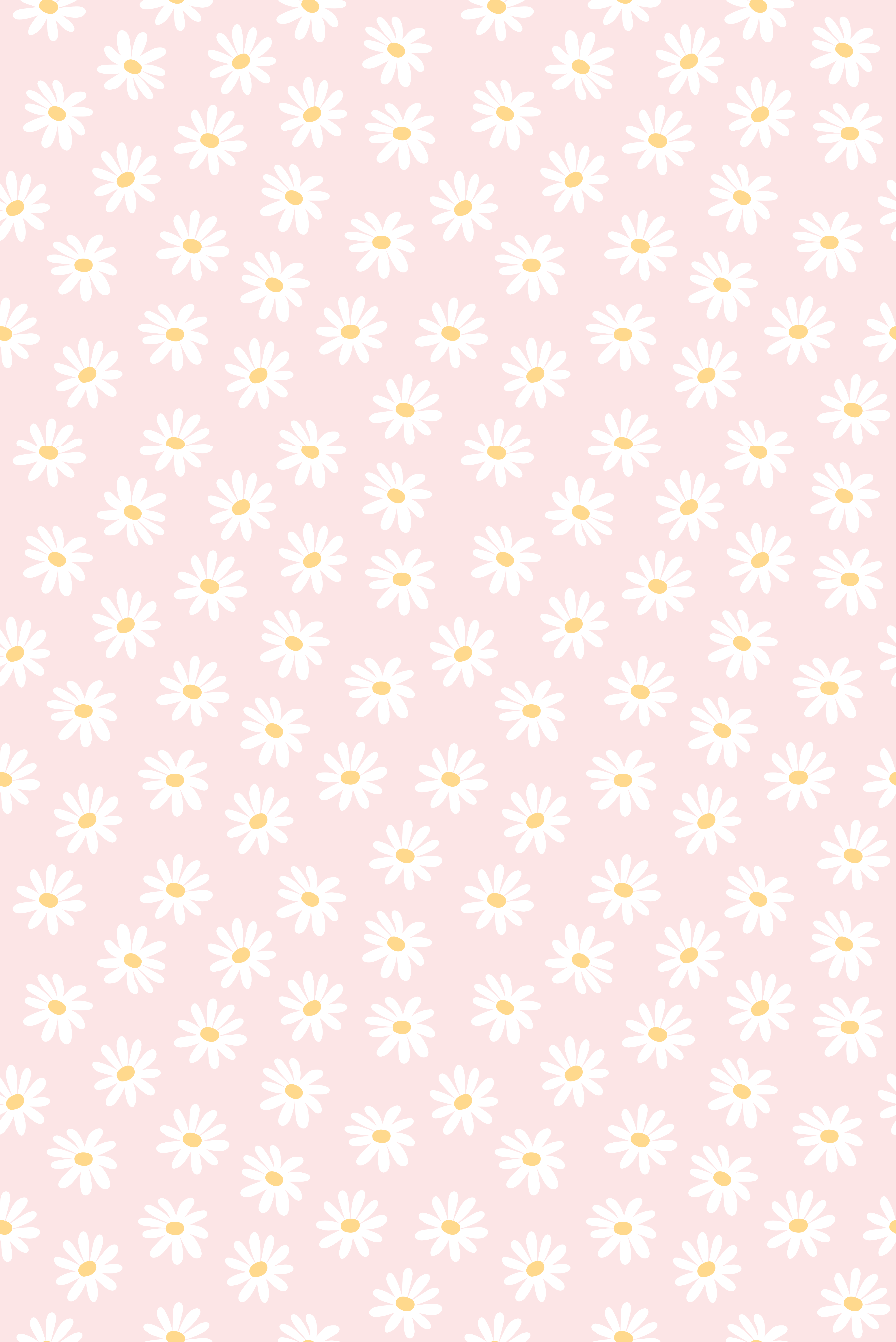 Vinyl teppich blumen mit gänseblümchen-muster - TenStickers