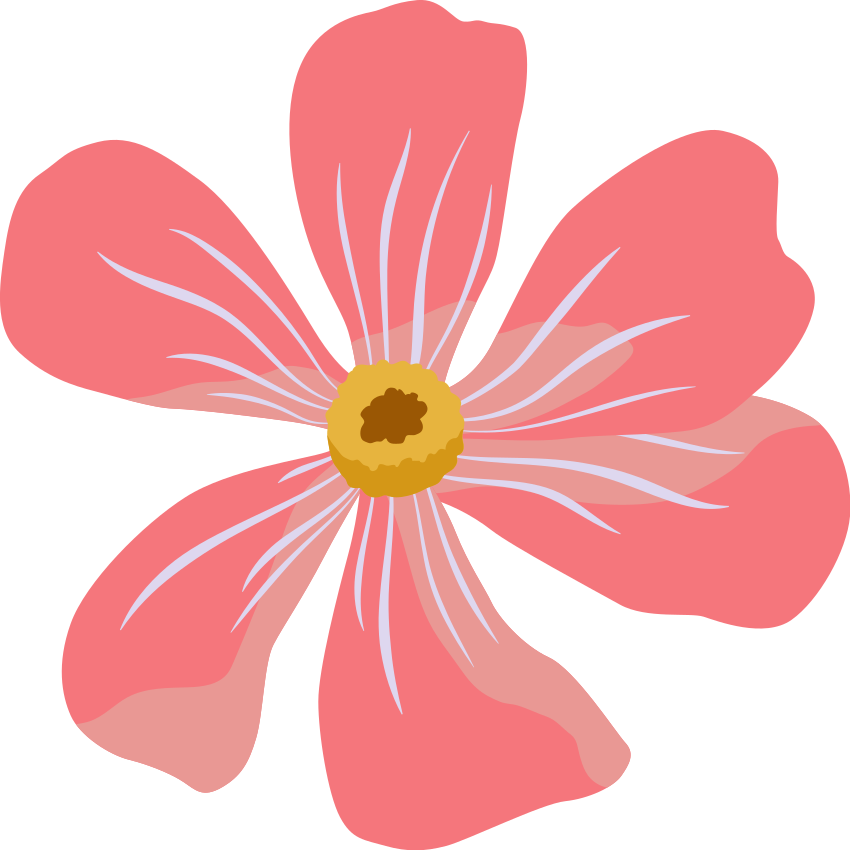Vinyl teppich blumen im rosa blumenmuster - TenStickers