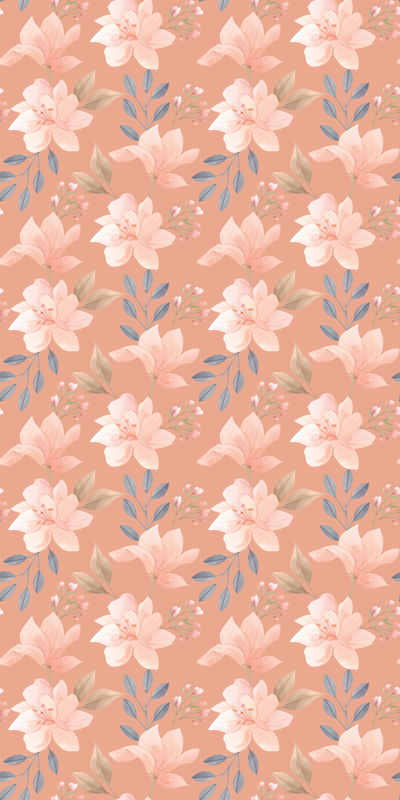 Vinyl teppich blumen mit blütenmuster - TenStickers