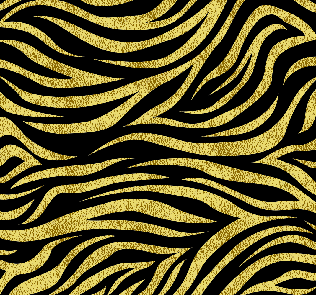 Vinyl teppich tiermuster goldenes zebra muster - TenStickers