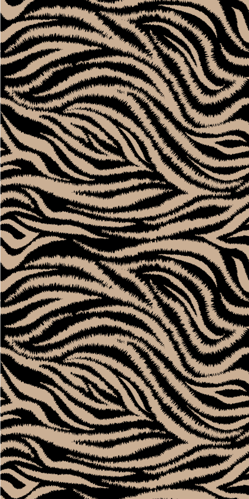 Vinyl teppich tiermuster mit zebra streifen muster - TenStickers