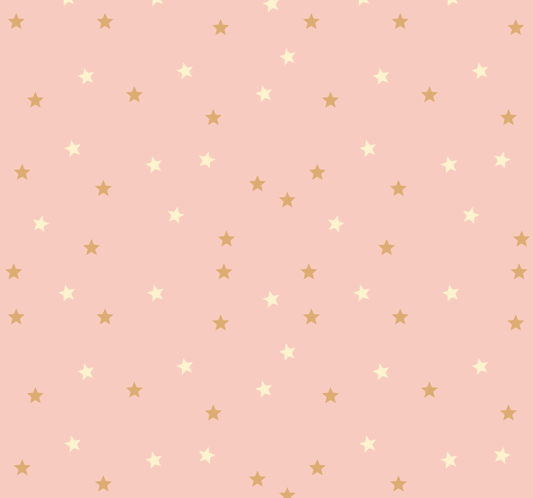 Vinyl teppich sterne mit kleinen goldenen sternen auf pink - TenStickers