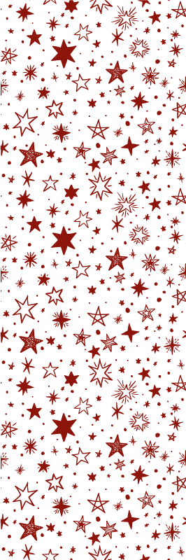 Vinyl teppich sterne roter aquarellstern - TenStickers
