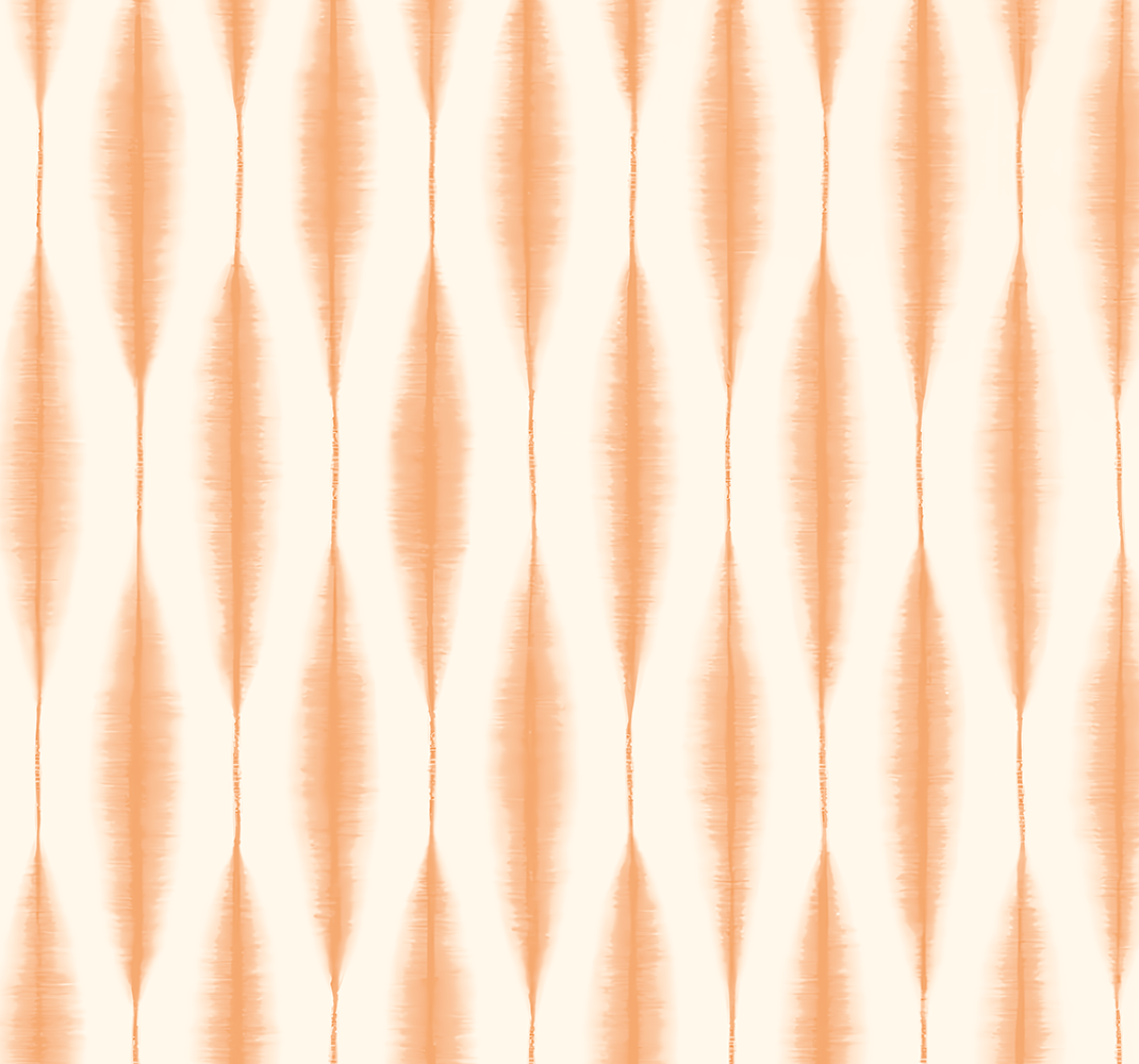 Vinyl teppich geometrisch ikat kasuri orange - TenStickers