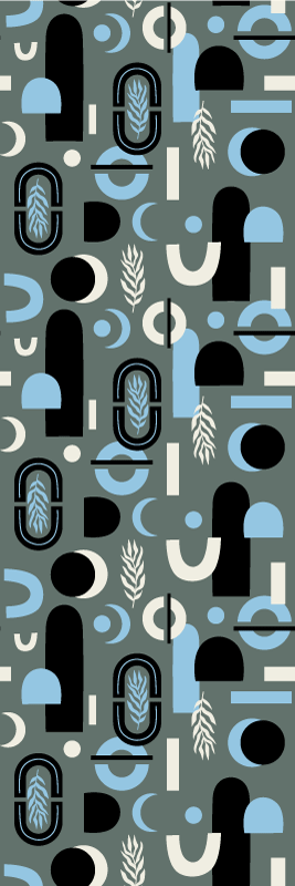 Vinyl teppich geometrisch abstrakter hintergrund - TenStickers