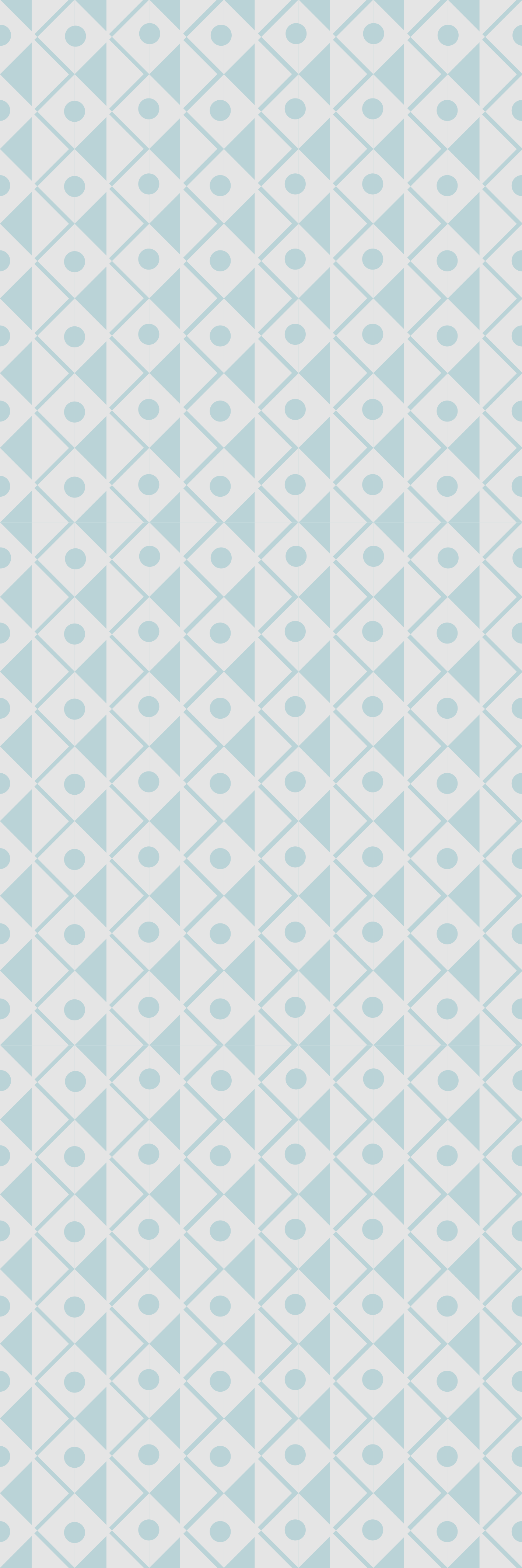 Vinyl teppich geometrisch in blau und weiß rauten - TenStickers