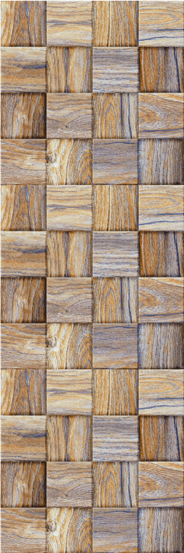 Vinyl teppich geometrisch 80er jahre holzoptik mosaik - TenStickers