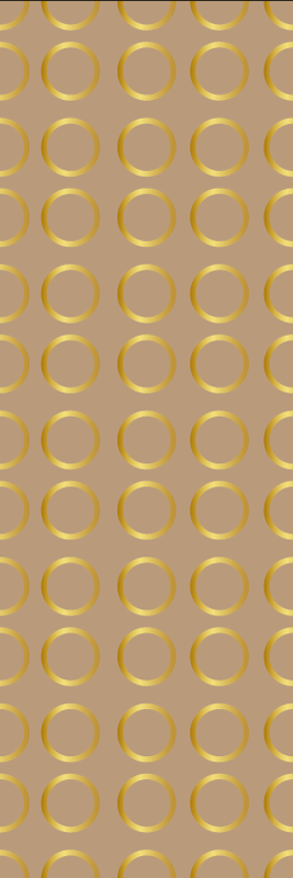 Vinyl teppich geometrisch goldene kreise - TenStickers