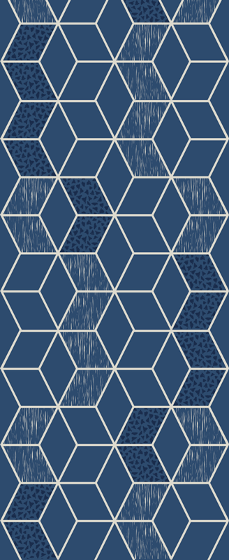 Vinyl teppich geometrisch 'distressed vittoria' - TenStickers